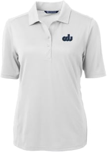 Cutter and Buck Old Dominion Monarchs Womens White Virtue Eco Pique Short Sleeve Polo Shirt