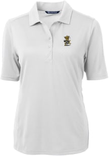 Cutter and Buck Wichita State Shockers Womens White Virtue Eco Pique Short Sleeve Polo Shirt