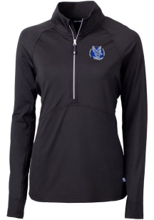 Cutter and Buck Air Force Falcons Womens Black Vault Adapt Eco 1/4 Zip Pullover