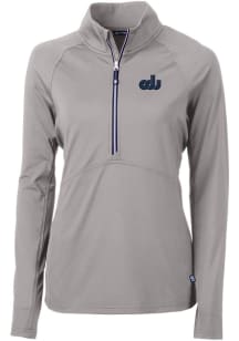 Cutter and Buck Old Dominion Monarchs Womens Grey Adapt Eco 1/4 Zip Pullover
