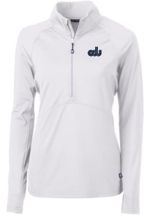 Cutter and Buck Old Dominion Monarchs Womens White Adapt Eco 1/4 Zip Pullover