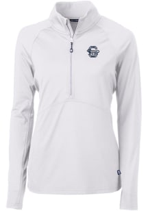 Womens Penn State Nittany Lions White Cutter and Buck Vault Adapt Eco 1/4 Zip Pullover