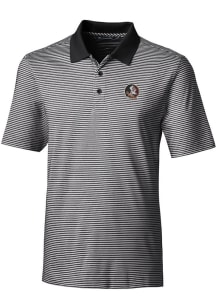 Cutter and Buck Florida State Seminoles Mens Black Forge Tonal Stripe Stretch Big and Tall Polos..