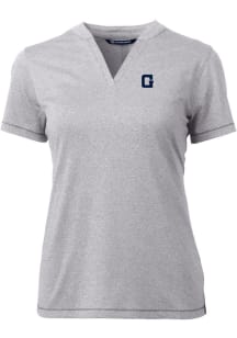 Cutter and Buck Georgetown Hoyas Womens Grey Vault Forge Short Sleeve T-Shirt