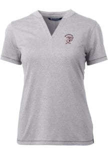 Cutter and Buck Mississippi State Bulldogs Womens Grey Vault Forge Short Sleeve T-Shirt