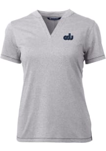 Cutter and Buck Old Dominion Monarchs Womens Grey Forge Blade Short Sleeve T-Shirt