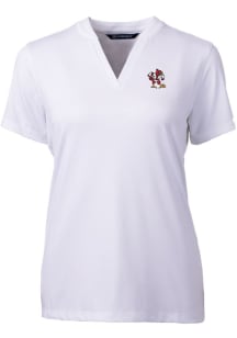 Cutter and Buck Louisville Cardinals Womens White Forge Blade Short Sleeve T-Shirt