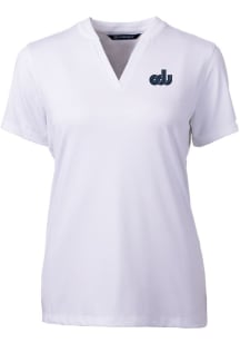 Cutter and Buck Old Dominion Monarchs Womens White Forge Blade Short Sleeve T-Shirt