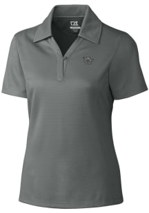 Cutter and Buck Cincinnati Bearcats Womens Grey Drytec Genre Textured Short Sleeve Polo Shirt