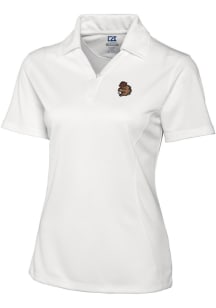 Cutter and Buck Oregon State Beavers Womens White Drytec Genre Textured Short Sleeve Polo Shirt