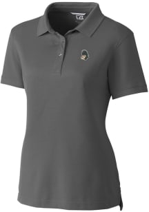 Cutter and Buck Michigan State Spartans Womens Grey Advantage Pique Short Sleeve Polo Shirt