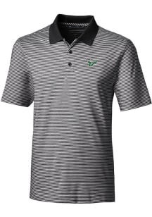 Cutter and Buck South Florida Bulls Mens Black Forge Tonal Stripe Stretch Big and Tall Polos Shi..