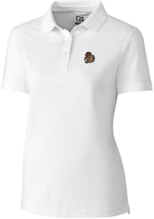 Cutter and Buck Oregon State Beavers Womens White Advantage Pique Short Sleeve Polo Shirt