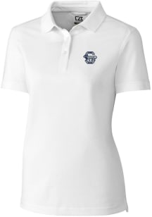 Womens Penn State Nittany Lions White Cutter and Buck Vault Advantage Pique Short Sleeve Polo Sh..