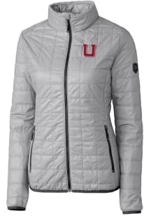 Cutter and Buck Utah Utes Womens Grey Rainier PrimaLoft Puffer Filled Jacket