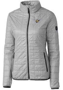 Cutter and Buck West Virginia Mountaineers Womens Grey Rainier PrimaLoft Puffer Filled Jacket