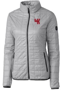 Cutter and Buck Western Kentucky Hilltoppers Womens Grey Rainier PrimaLoft Puffer Filled Jacket