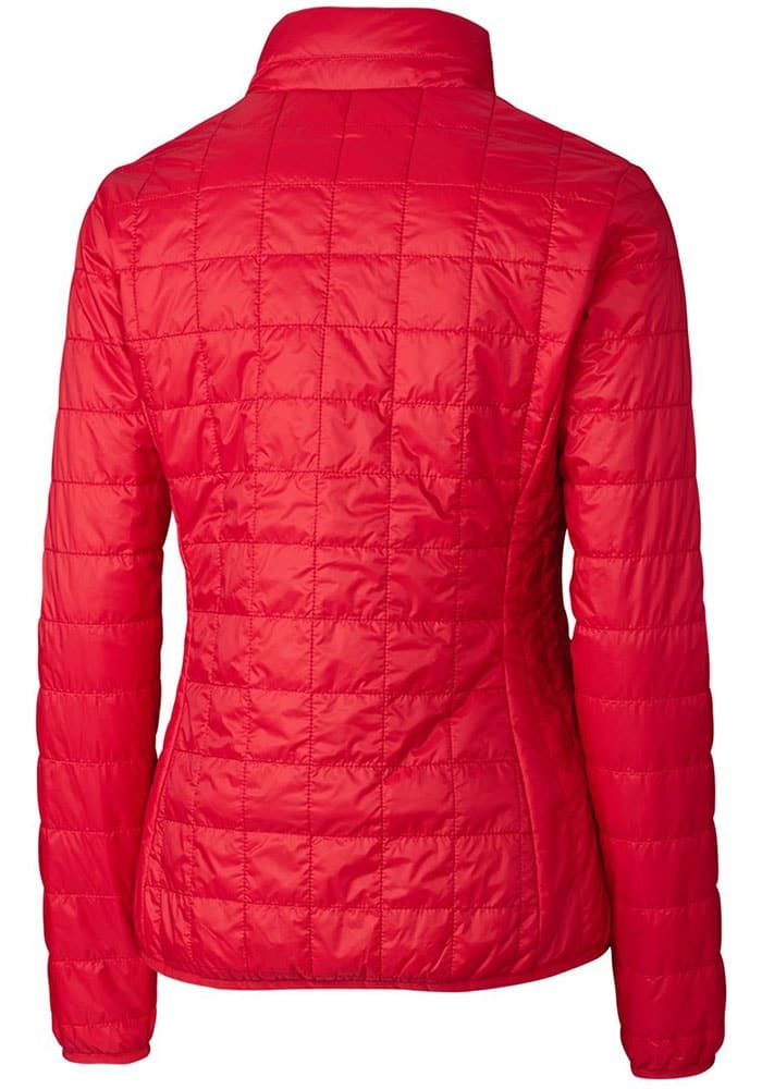 Cutter and Buck Ohio State Buckeyes Womens Vault Rainier PrimaLoft Puffer Filled Jacket