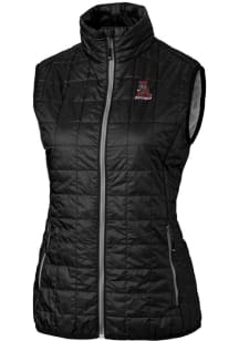Cutter and Buck Alabama Crimson Tide Womens Black Vault Rainier PrimaLoft Puffer Vest
