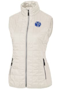 Cutter and Buck Air Force Falcons Womens White Rainier PrimaLoft Puffer Vest