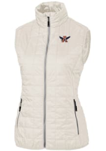 Cutter and Buck Auburn Tigers Womens White Vault Rainier PrimaLoft Vest