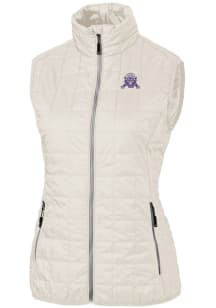 Womens Northwestern Wildcats White Cutter and Buck Vault Rainier PrimaLoft Vest