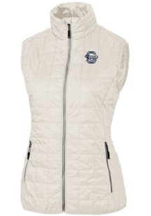 Womens Penn State Nittany Lions White Cutter and Buck Vault Rainier PrimaLoft Puffer Vest