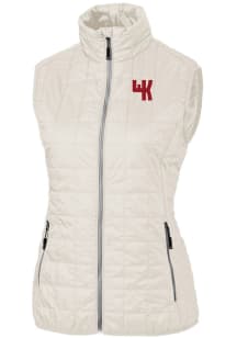 Cutter and Buck Western Kentucky Hilltoppers Womens White Rainier PrimaLoft Puffer Vest