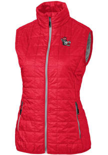Cutter and Buck NC State Wolfpack Womens Red Rainier PrimaLoft Puffer Vest