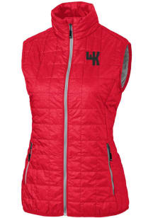 Cutter and Buck Western Kentucky Hilltoppers Womens Red Rainier PrimaLoft Puffer Vest