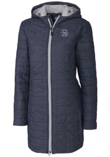 Cutter and Buck Penn State Nittany Lions Womens Grey Rainier Primaloft Long Filled Jacket