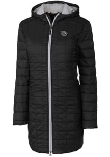 Cutter and Buck Cincinnati Bearcats Womens Black Rainier Primaloft Long Filled Jacket