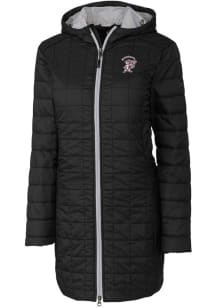 Cutter and Buck Mississippi State Bulldogs Womens Black Rainier Primaloft Long Filled Jacket
