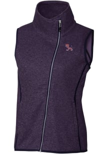 Cutter and Buck Clemson Tigers Womens Purple Mainsail Vest
