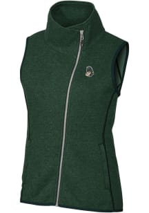 Cutter and Buck Michigan State Spartans Womens Green Mainsail Vest