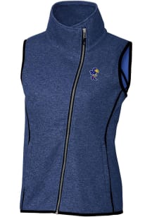 Cutter and Buck Kansas Jayhawks Womens Blue Mainsail Vest