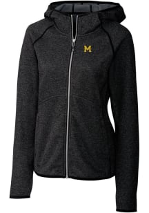 Womens Michigan Wolverines Grey Cutter and Buck Mainsail Medium Weight Jacket