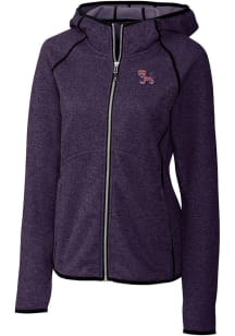 Cutter and Buck Clemson Tigers Womens Purple Mainsail Medium Weight Jacket