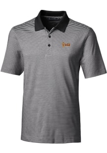 Cutter and Buck Arizona State Sun Devils Mens Black Forge Tonal Stripe Stretch Big and Tall Polo..