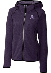 Womens Northwestern Wildcats Purple Cutter and Buck Vault Mainsail Medium Weight Jacket