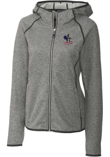 Cutter and Buck Delaware Fightin' Blue Hens Womens Grey Mainsail Medium Weight Jacket