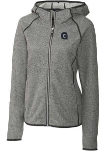Cutter and Buck Gonzaga Bulldogs Womens Grey Vault Mainsail Medium Weight Jacket