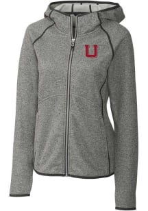 Cutter and Buck Utah Utes Womens Grey Mainsail Medium Weight Jacket