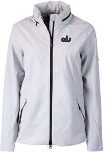 Cutter and Buck Old Dominion Monarchs Womens Grey Vapor Water Repellent Light Weight Jacket