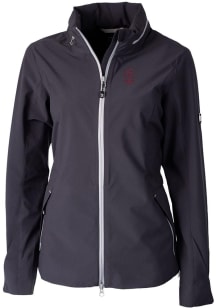 Cutter and Buck Southern Illinois Salukis Womens Black Vapor Water Repellent Light Weight Jacket