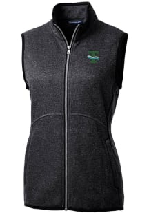 Cutter and Buck Tulane Green Wave Womens Grey Mainsail Vest