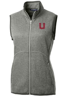 Cutter and Buck Utah Utes Womens Grey Mainsail Vest