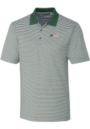 Cutter and Buck Florida A&M Rattlers Mens Green Forge Tonal Stripe Stretch Big and Tall Polos Shirt