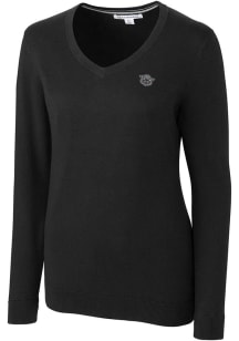 Cutter and Buck Cincinnati Bearcats Womens Black Lakemont Long Sleeve Sweater