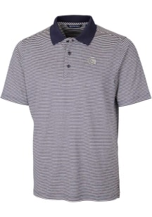 Cutter and Buck Georgetown Hoyas Mens Navy Blue Forge Tonal Stripe Stretch Big and Tall Polos Sh..